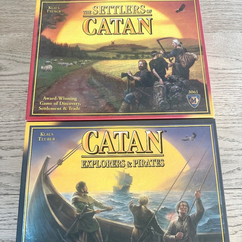 Klaus Teuber's The Settlers of Catan & Catan Explorers & Pirates Lot